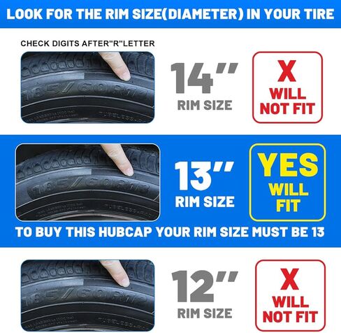 WOLFSTORM 15" Wheel Rim Covers Universal Hubcaps, Fashion Style Hubs Snap on Car Truck SUV PP Material Exterior Accessorios - Set of 4 (Black Lacquer) in Kuwait