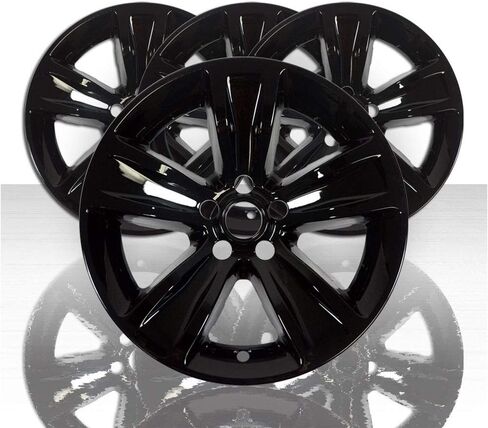 Set of 4 Gloss Black 5 Spoke 18" Wheel Skins for Dodge Charger SXT 2015-2017 in Kuwait