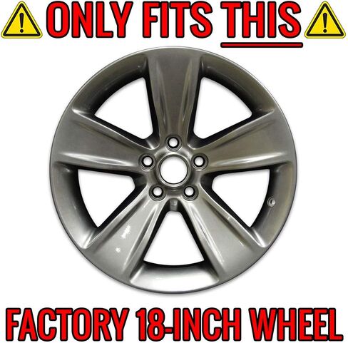 Set of 4 Gloss Black 5 Spoke 18" Wheel Skins for Dodge Charger SXT 2015-2017 in Kuwait