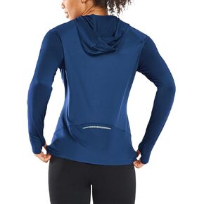 ALLZERO Women's Sun Protection Hoodie UPF 50+ Long Sleeve with Back Breathable Mesh for Outdoor Fishing Hiking in Kuwait