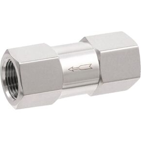 Yoebor 304 Stainless Steel Detachable Check Valve 1/4" NPT Female(Inlet) x 1/4" NPT Male One Way Non-Return Valve for Water Oil Gas, 1pc in Kuwait