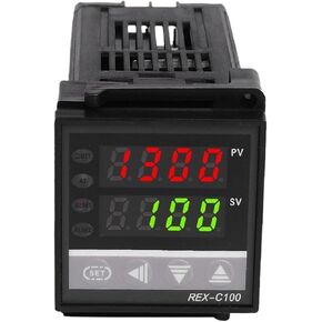 REX-C100 110V to 240V 0 to 1300 Degree Digital PID Temperature Controller Kits with K Type Probe Sensor(Relay Output) in Saudi Arabia