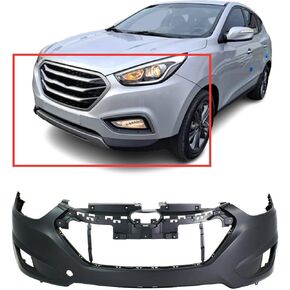 FitParts Compatible With Front Bumper Cover 2010 2011 2012 2013 2014 2015 Hyundai Tucson GL GLS L Limited SE Sport 10 11 12 13 14 15. New, Primed and Ready for Paint. W/Fog Light Holes. in Kuwait