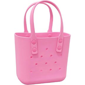 حقيبة حمل مطاطية حقيبة شاطئية صغيرة مقاومة للماء حقيبة قابلة للغسل حقيبة سفر محمولة حقيبة يد مفتوحة للفتيات/الأطفال in Kuwait