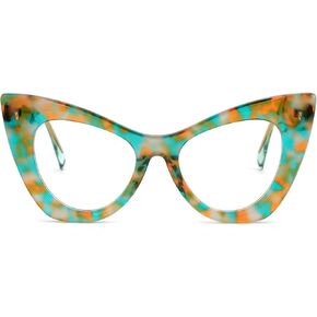 نظارات إطار العين Zeelool Cat للنساء ، إطار نظارات الأنيقة الأنيقة مع عدسات واضحة غير موصوفة ZJGA354576 in Kuwait
