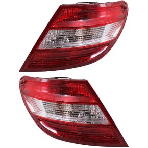 Garage-Pro Tail Light SET Compatible with Mercedes Benz C230 2008-2009, C250 2010-2011, C300 2008-2011, C350 For Models Without Curve Lighting Halogen With bulb(s) Driver and Passenger Side in Saudi Arabia