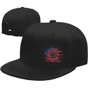 America Flag Albania Albanian Rose Dad Hat Baseball Cap Adjustable Snapback Hip Hop Baseball Cap Trucker's Hat Black in Saudi Arabia