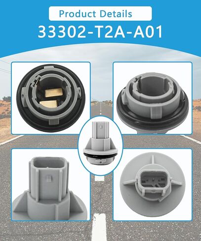 2PCS 33302-T2A-A01 Front Truck Signal Bulb Socket S25W FITS لـ Honda Accord 2013-2017 ، استبدل 33302T2AA01 in Saudi Arabia