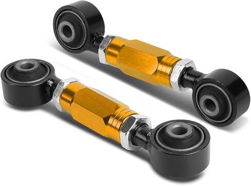 Auto Dynasty Aluminum Rear Lower Toe Adjustment Kit Black Control Arms Compatible with Civic Integra CRX Del Sol in Saudi Arabia