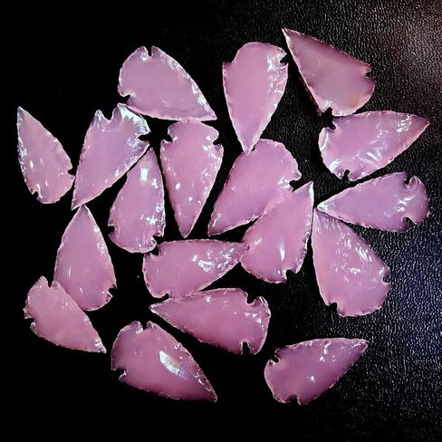 20Pcs Black Obsidian Arrowheads, Metaphysical Glass Crescent, Crystals Healing Stone AAA Quality Obsidian Arrowhead Stone for Jewelry in Saudi Arabia