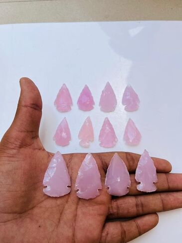 20Pcs Black Obsidian Arrowheads, Metaphysical Glass Crescent, Crystals Healing Stone AAA Quality Obsidian Arrowhead Stone for Jewelry in Saudi Arabia