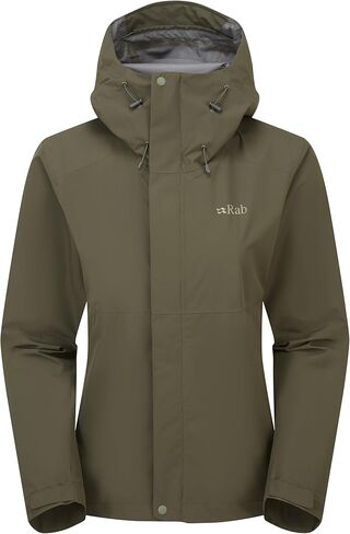 Rab Women's Downpour Jacket - Lightweight Waterproof Hooded Coat for Hiking & Trekking in Kuwait