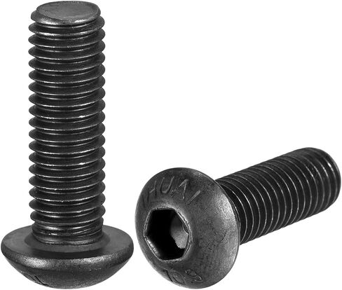 uxcell M8x25mm عرافة المقبس زر غطاء الرأس البراغي سبائك الصلب 20pcs in Saudi Arabia
