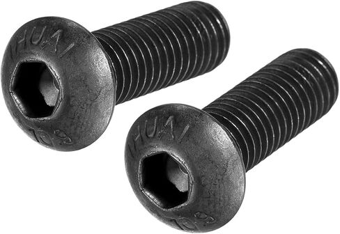uxcell M8x25mm عرافة المقبس زر غطاء الرأس البراغي سبائك الصلب 20pcs in Saudi Arabia
