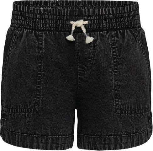 Roxy Girls Soleil Elastic Waist Shorts, Drawstring Closure, Soft & Comfortable Fit in Kuwait
