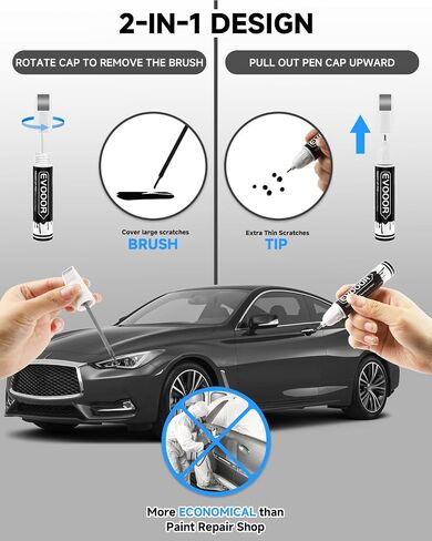Graphite Shadow (KAD) تلمس الطلاء المتوافق مع Infiniti بالضبط مطابقة 2 في 1 لمس الطلاء للبطاطا والرقائق الإصلاح in Kuwait