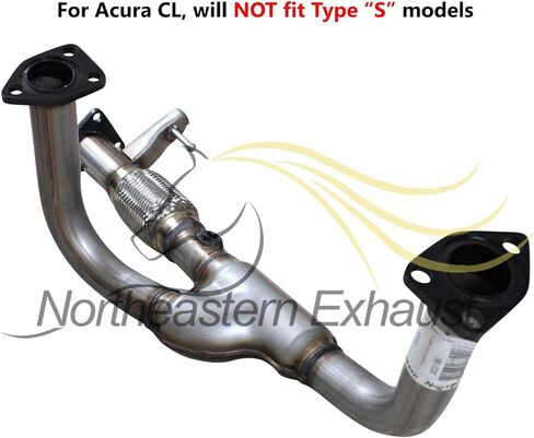 Northeastern Exhaust | Stainless Steel Direct Fit Front Flex Y Pipe Compatible for Acura CL 1999-2003 3.2L | Acura TL 2001-20036 3.2L | Honda Accord 1998-2002 3.0L | Free Gaskets Included in Kuwait