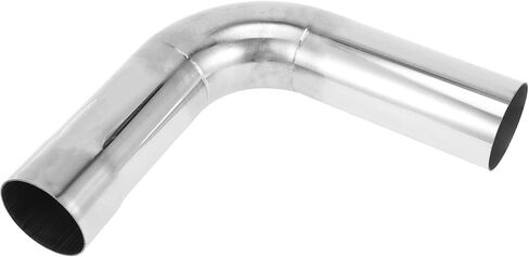 Motoforti 90 Degree Mandrel Exhaust Tube Car Exhaust Pipe Mandrel Bend DIY Custom Tubing Pipe 4.5" OD 7.87" Leg Length 304 Stainless Steel Silver Tone in Saudi Arabia