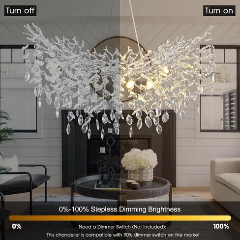 32 inch Crystal Chandelier for Dining Room, Round Gold Tree Branches Chandeliers, Top K9 Crystal Chandelier, Modern Chandeliers for Kitchen,Foyer Entryway,Luxury Adjustable Hanging Chandeliers in Saudi Arabia