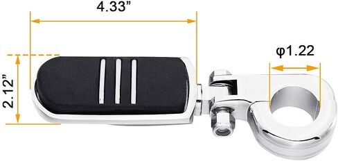 TCMT Streamliner Footpeg Footrest Mount Mount Clamps مناسبة مع Harley Touring Road King Street Glide Glide Electra Glide Softail Sportster Dyna مع حرس محرك 1.25 " in Saudi Arabia