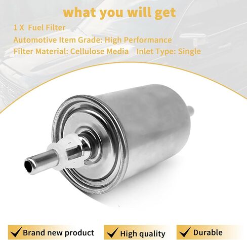In-Line Fuel Filter G8219 77052WS 33579 Compatible with Chevrolet Blazer, GMC, Isuzu, Oldsmobile 1997-2005 Truck/Passenger Car Fuel Injected Gasoline Engines,PF-2500 in Saudi Arabia