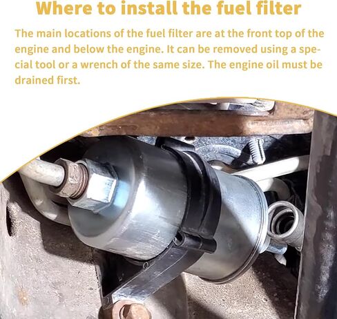 In-Line Fuel Filter G8219 77052WS 33579 Compatible with Chevrolet Blazer, GMC, Isuzu, Oldsmobile 1997-2005 Truck/Passenger Car Fuel Injected Gasoline Engines,PF-2500 in Saudi Arabia