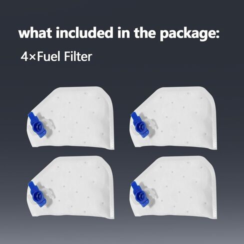 4PCS Fuel Filter Set 16707-Z37-003 Compatible with Honda EU7000i EU700iSN Replaces 16707Z37003 in Saudi Arabia