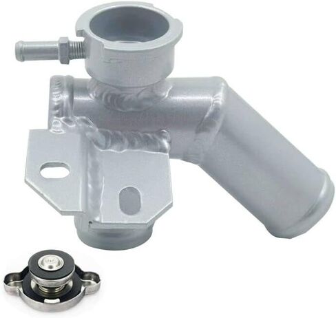 Aluminum Radiator Coolant Filler Neck Pipe Replacement For 2009-2017 Nissan Quest Murano 21517-JP00A Silver in Saudi Arabia