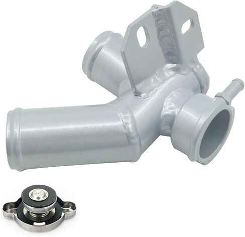 Aluminum Radiator Coolant Filler Neck Pipe Replacement For 2009-2017 Nissan Quest Murano 21517-JP00A Silver in Saudi Arabia