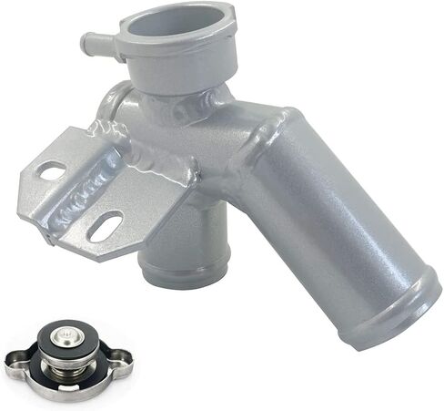 Aluminum Radiator Coolant Filler Neck Pipe Replacement For 2009-2017 Nissan Quest Murano 21517-JP00A Silver in Saudi Arabia