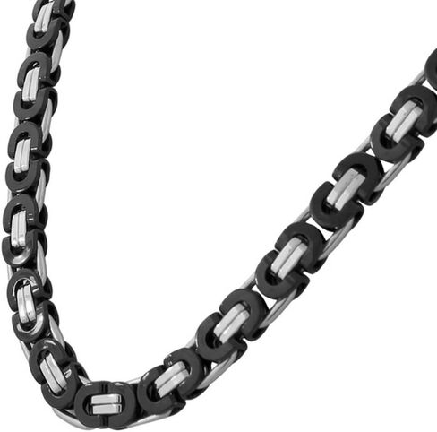 My Daily Styles Stainless Steel Mens Link Chain Necklace and Bracelet Set in Saudi Arabia
