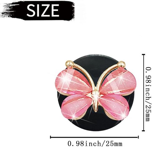 Cute Butterfly Air Vent Clips,3 Pcs Pink Butterfly Car Air Fresheners Vent Clips Long Lasting Diffuser Interior Decor Charm Car Decoration Cute Accessories for Women Girls in Saudi Arabia