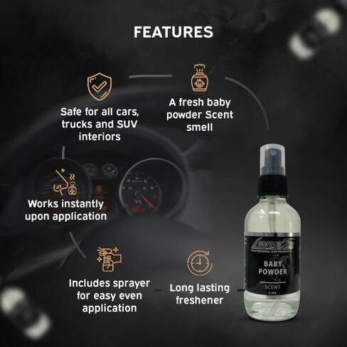 Lane's Premium Car Air Fresheners - Bubble Gum Scent Water Based - 4oz Eliminate Bad Odors of Pet & Food From Car Interior Leather, Carpet, Upholstery Great For Cars, Trucks, SUVs, RVs & More in Kuwait