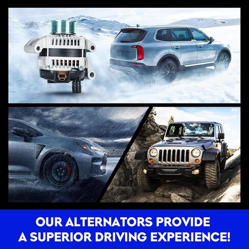 New Alternator Replacement for Ford F-250 F-350 F-450 F-550 Super Duty 2008-2010 V8 6.4L, Exc Dual Alt System(Only power generation) High Output Alternator Replace for 104210-5431 11291 12922 AND0457 in Saudi Arabia