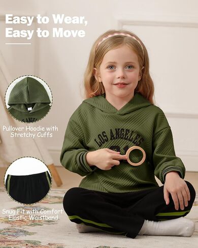 Toddler Girl Clothes Girls Clothing Sets Fall Winter Outfits Soft Kids Clothes with Sweatshirt and Pants in Saudi Arabia