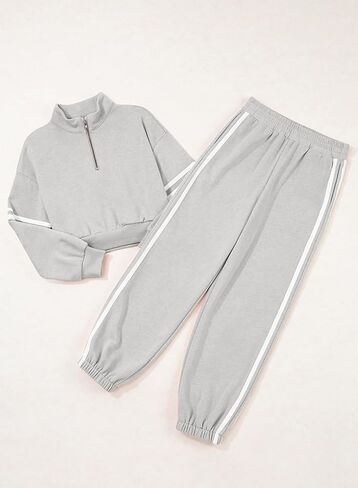blibean Tween Girls Crop Sweat Suits Fall Pant Sets Size 6-15 Years in Saudi Arabia