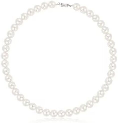 ONLYJUMP 8mm Luxval Pearl Necklaces Choker for Women Pearl Choker Necklace Strands Short Tiny Adjustable Chain Handmade Vintage Jewelry in Saudi Arabia