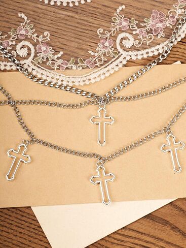 Sacina Gothic Cross Necklace, Cross Goth Necklace, Halloween Christmas New Year Jewelry Gift For Women in Saudi Arabia