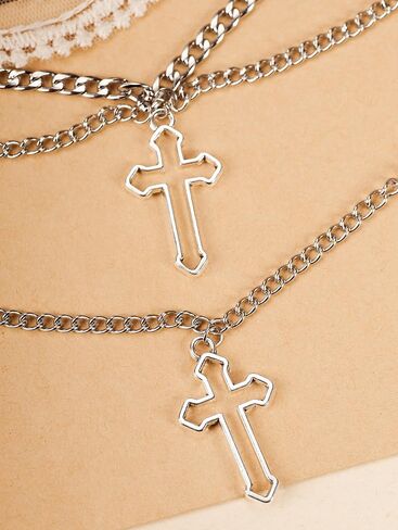 Sacina Gothic Cross Necklace, Cross Goth Necklace, Halloween Christmas New Year Jewelry Gift For Women in Saudi Arabia