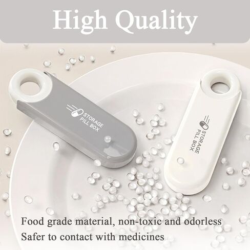 Cute Pill Organizer, Small Size Pill Case, Compact Portable Daily Medicine Box for Vitamins, Medications, Fish Oils, Supplements, Capsules, 3 Compartment Perfect for Pocket Purse Bag, Orange in Kuwait