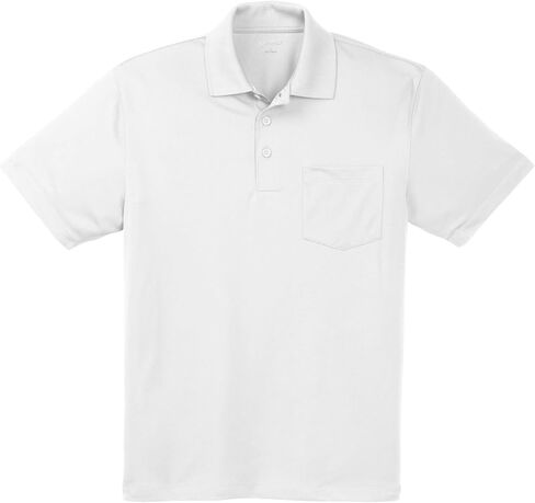 Sport-Tek للجنسين Micropique Sport-Wick Pocket Polic | قميص قصير الأكمام للرجال والنساء in Saudi Arabia