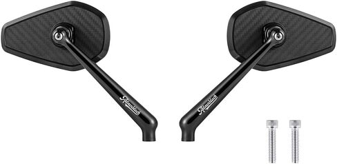Advanblack Axion Performance Style Rear View Mirrors Universal Fit for Harley Touring Street Glide Road Glide Sportster Dyna Softail V-Rod Indian Motorcycles (Black) in Saudi Arabia