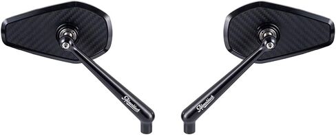 Advanblack Axion Performance Style Rear View Mirrors Universal Fit for Harley Touring Street Glide Road Glide Sportster Dyna Softail V-Rod Indian Motorcycles (Black) in Saudi Arabia