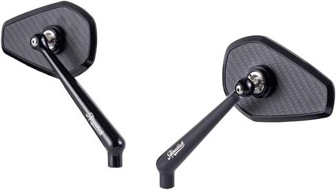 Advanblack Axion Performance Style Rear View Mirrors Universal Fit for Harley Touring Street Glide Road Glide Sportster Dyna Softail V-Rod Indian Motorcycles (Black) in Saudi Arabia