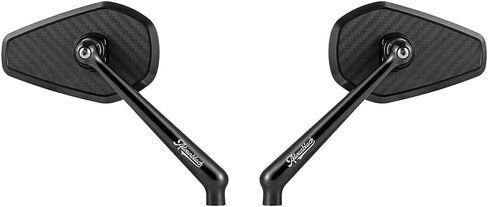 Advanblack Axion Performance Style Rear View Mirrors Universal Fit for Harley Touring Street Glide Road Glide Sportster Dyna Softail V-Rod Indian Motorcycles (Black) in Saudi Arabia