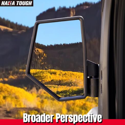 HAKA TOUGH Side Door-Mounted Mirrors for Polaris Ranger XD 1500 Accessories 2024, Folding Side Rearview Mirrors for Ranger Crew XD 1500 Accessories 2024, Replace #2889862, 2PCS in Saudi Arabia
