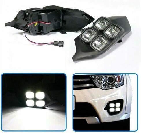2Pcs Car Daytime Running Light DRL for Mitsubishi Pajero Sport Montero in Saudi Arabia