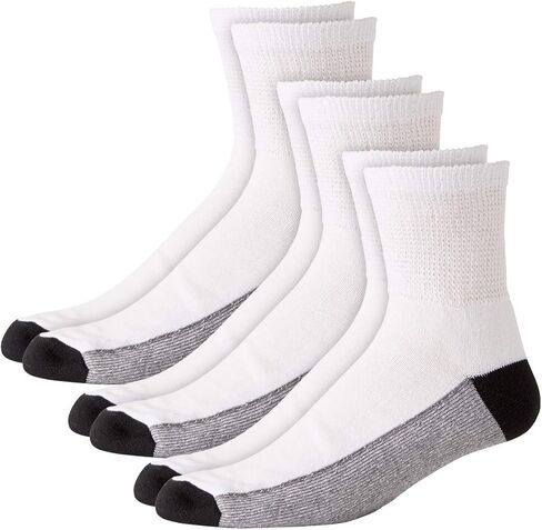 KingSize Men's 1/4 Length Cushioned Crew Socks 3-Pack in Saudi Arabia