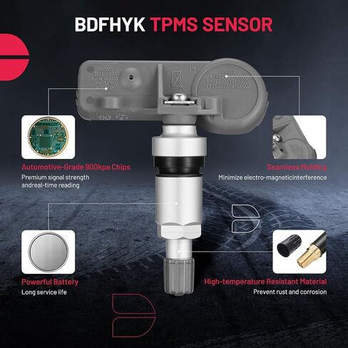 مستشعر BDFHYK 315 ميجاهرتز TPMS مناسب لسيارة Chevy GMC Buick Cadillac Saturn Pontiac SAAB، نظام مراقبة ضغط الإطارات (TPMS) استبدال أجهزة الاستشعار # 13586335، 13581558، 15922396 رمادي قطعة واحدة in Saudi Arabia