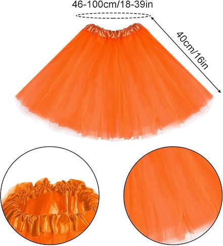 80s Tutu Costume Accessories for Women Tutu Skirt Heart Sunglasses Pom Pom Headband Necklace for Halloween Mardi Gras Party in Saudi Arabia